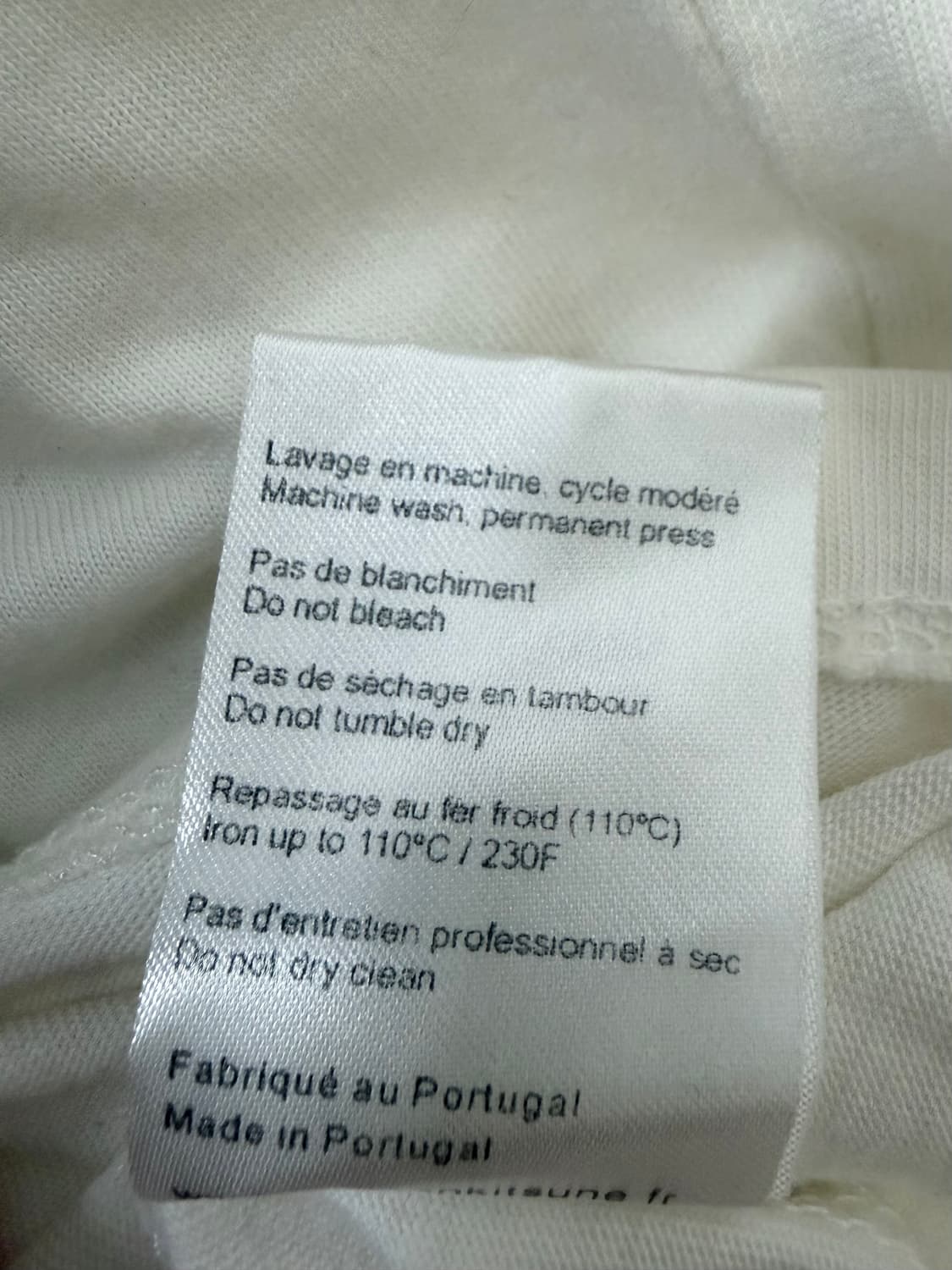 메종키츠네 화이트 로고 티셔츠 상품이미지4