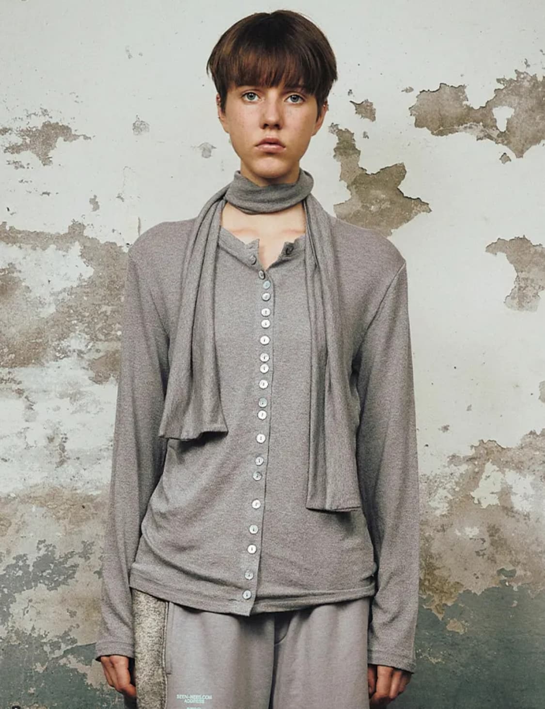 Seen 가디건 many buttons scaf cardigan  상품이미지1