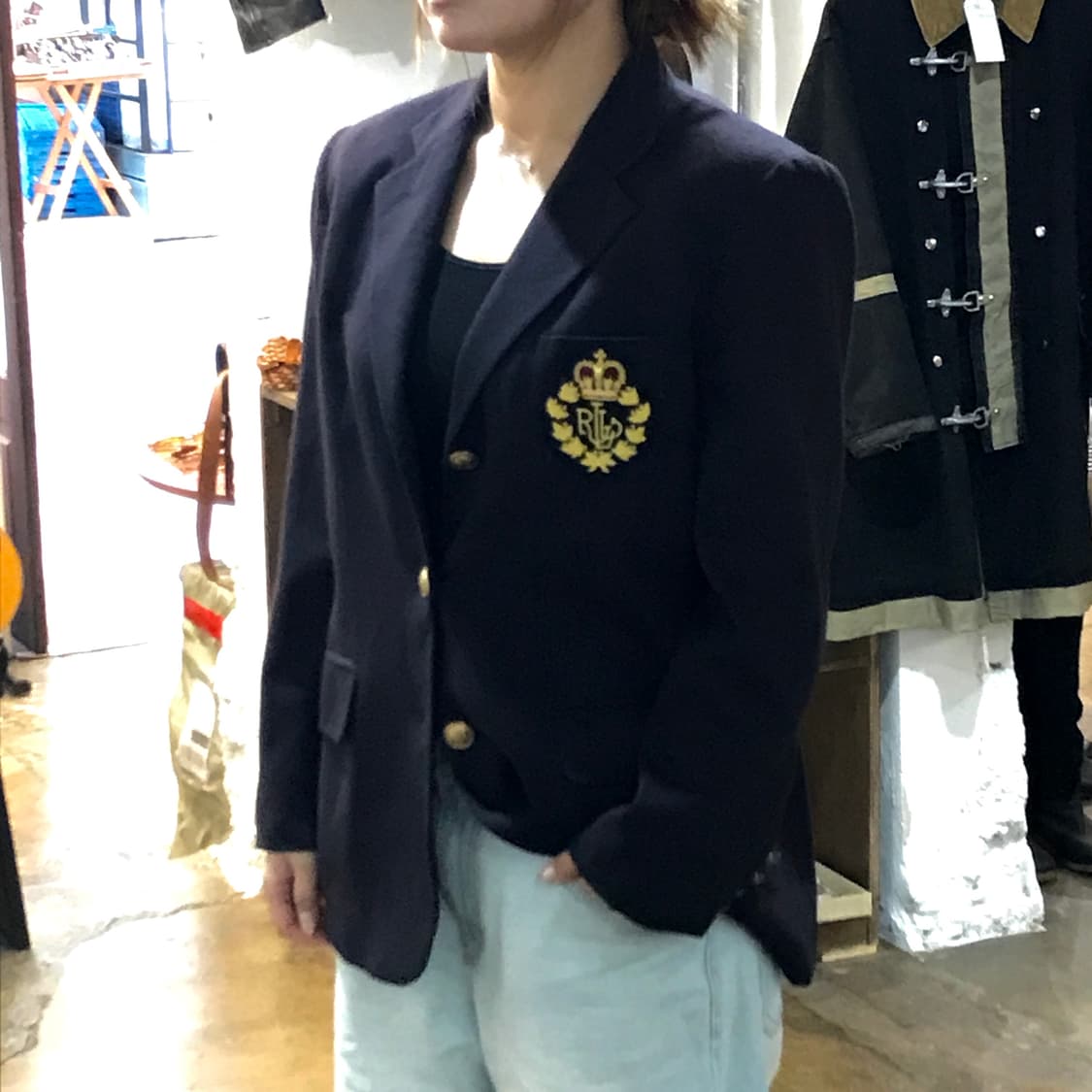 폴로랄프로렌 금장 3버튼 네이비 블레이저 남성 102 여성 66 상품이미지10