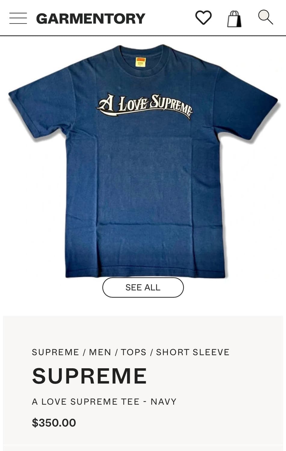 Supreme x John coltrane 아카이브 티셔츠 17fw(L) 상품이미지6
