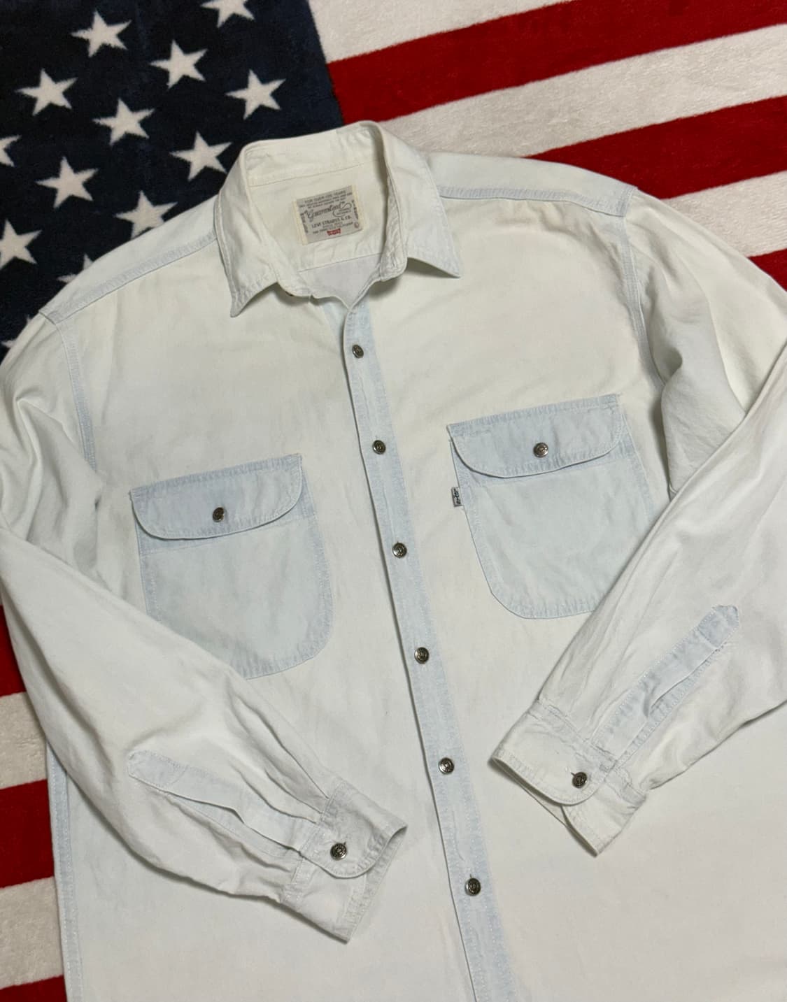 리바이스 워크셔츠 Levi’s Work Shirt  워시드 남방 [XL] 상품이미지6