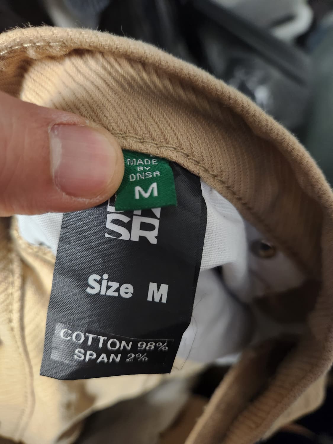 디엔에스알(DNSR) 트윌 커브드 치노 팬츠 베이지 M 상품이미지3
