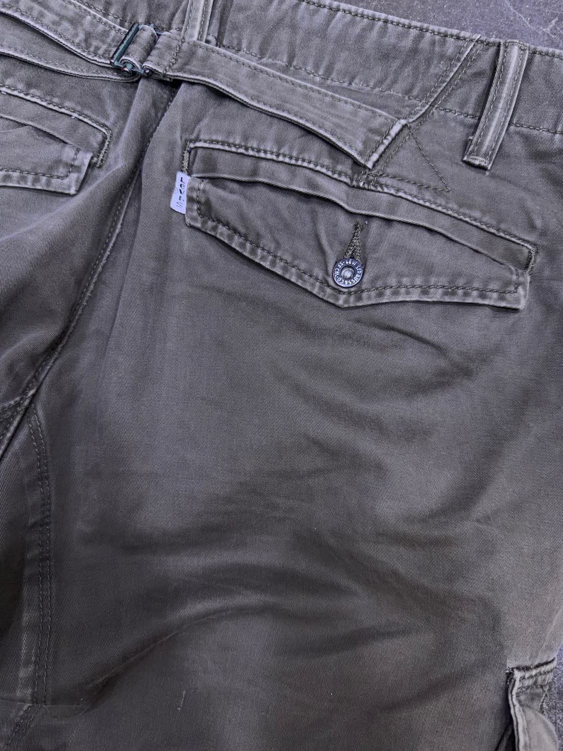 리바이스 511 스키니 슬림핏 빈티지 워싱 어드저스트 카고팬츠 36 상품이미지8