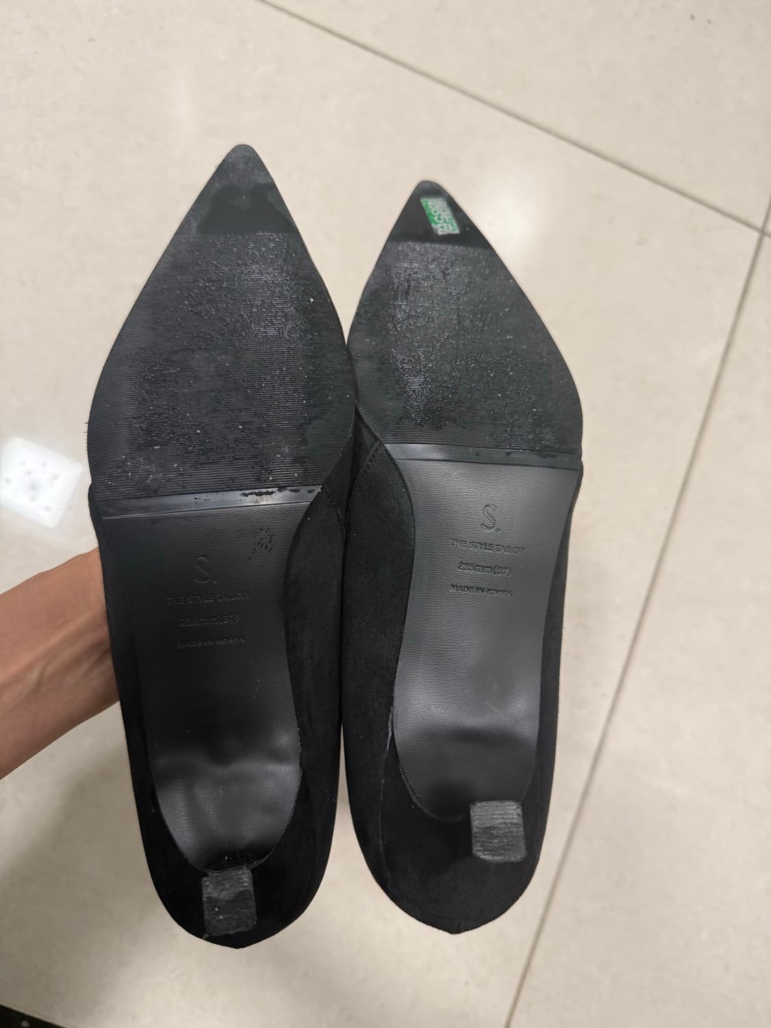 사뿐 아빈느 스웨이드 털안감 스틸레토힐 (5cm) 상품이미지3