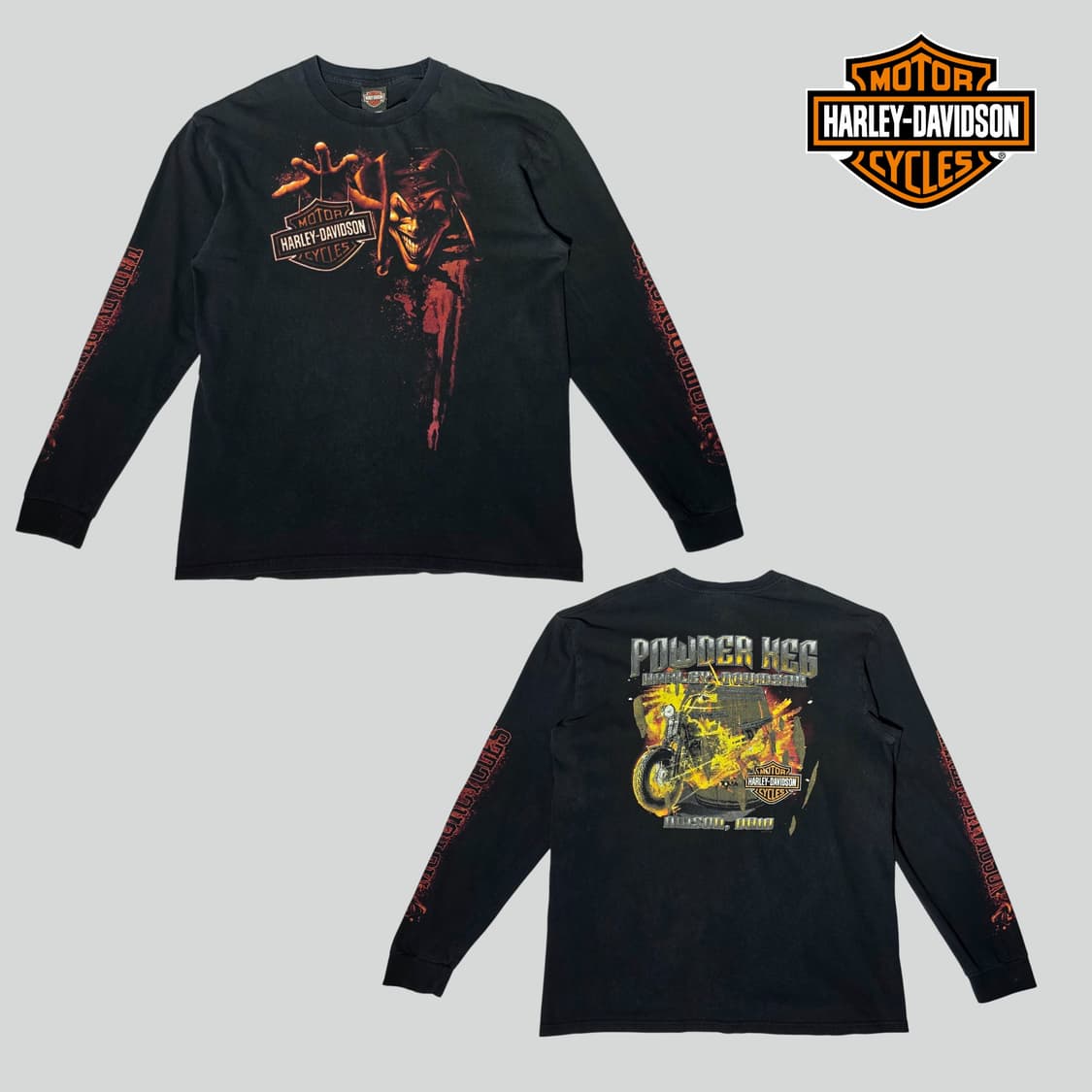 [XL]00s 할리데이비슨 조커 롱슬리브 상품이미지1