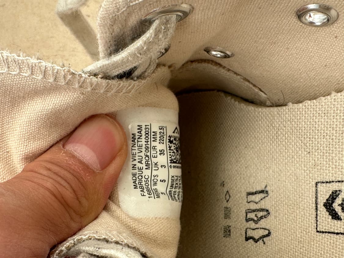 220) 컨버스 척 70 빈티지 OX 노마드 카키 (168505C) 상품이미지4