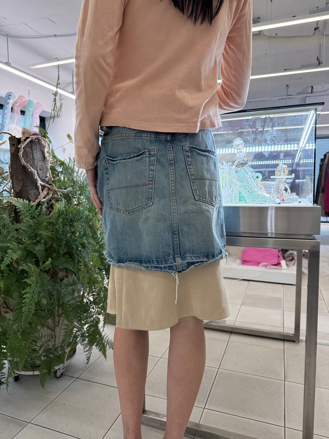 damge denim skirt 상품이미지4