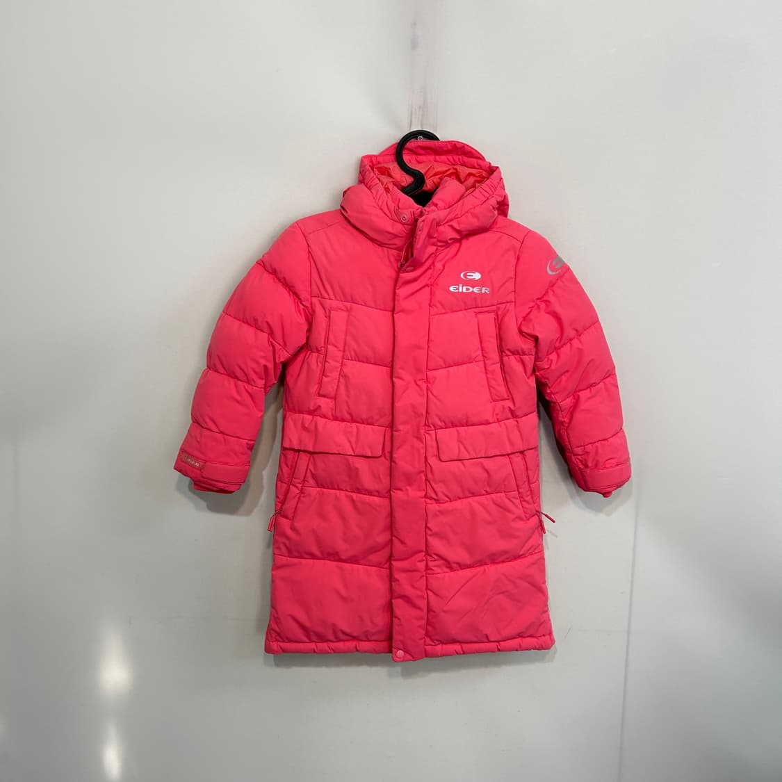 아이더 키즈 오리털 롱패딩 120 핑크 상품이미지1