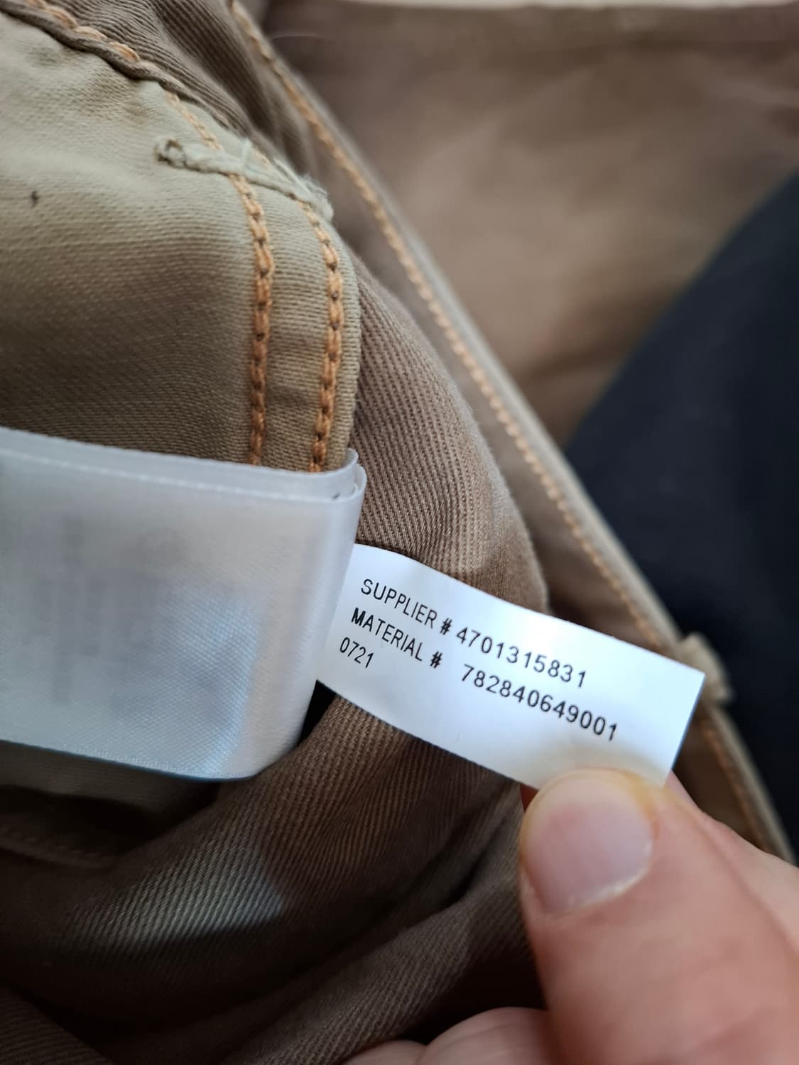 30/30 RRL 더블알엘 왁스 코티드 필드핏 치노 워크 팬츠 브라운 상품이미지5