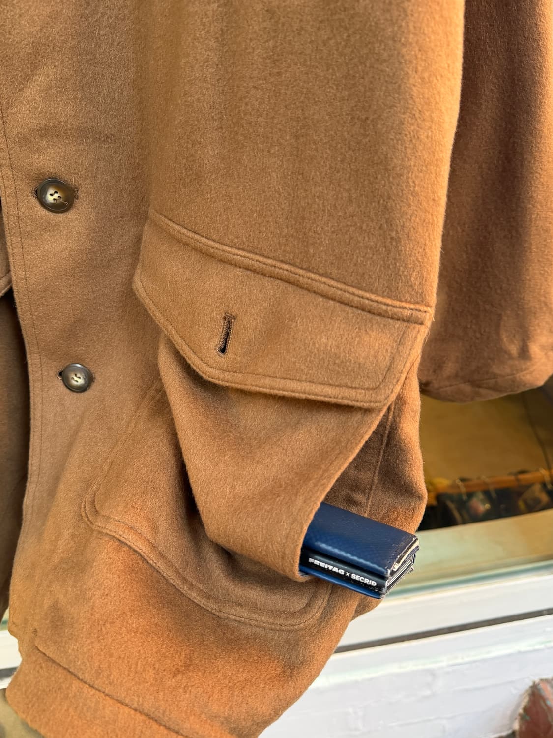 G.H.Collection 브라운 울 싱글 코트 LL 상품이미지7