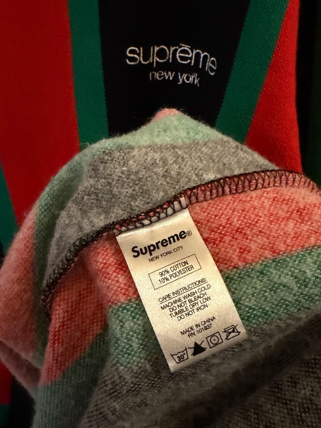 슈프림 버티컬 크루넥 상품이미지4