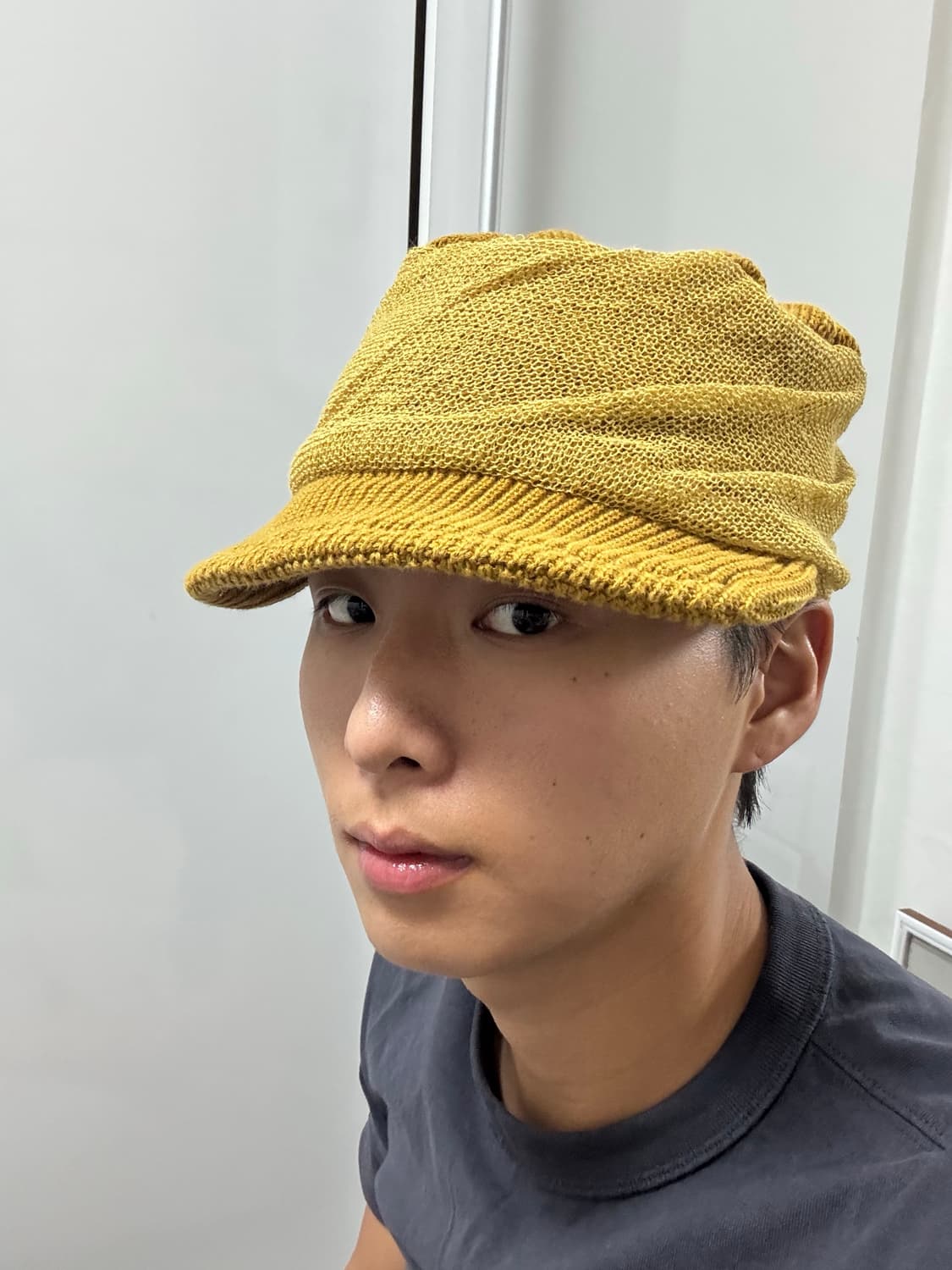 Ca4la 니트 드레이프 캡 상품이미지6