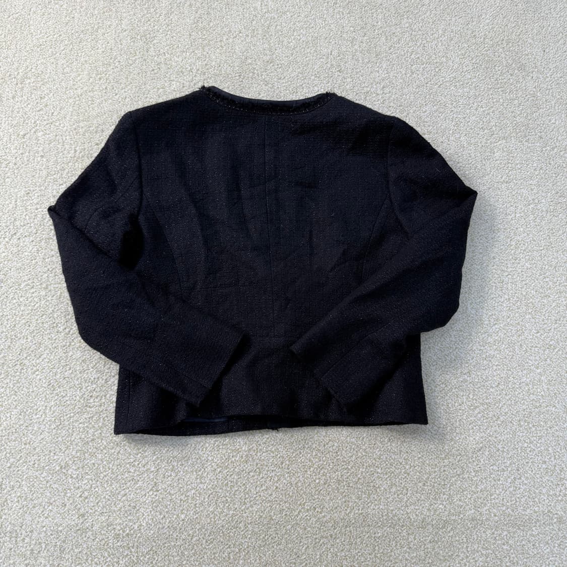 [42] 온워드 카시야마 23지구 여성 네이비 트위드 자켓 1231T1 상품이미지2