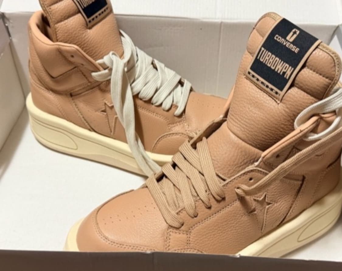 [280]컨버스 릭오웬스 터보웨폰 케이브 하이탑 다크쉐도우 drkshdw 상품이미지4