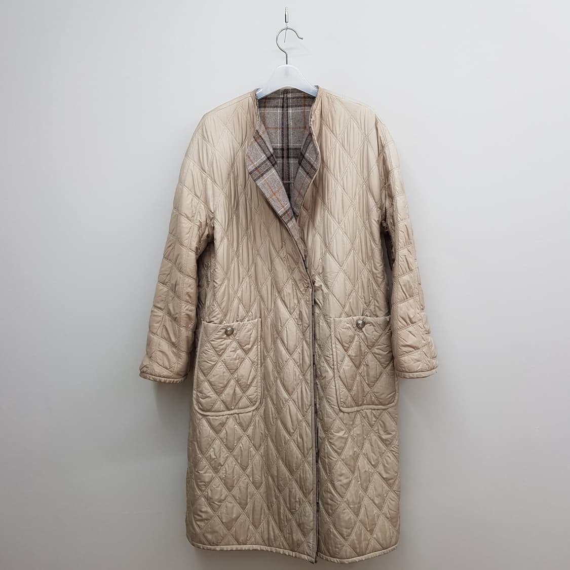 한섬 시스템 리버시블 패딩코트 82-94-160사이즈 상품이미지7