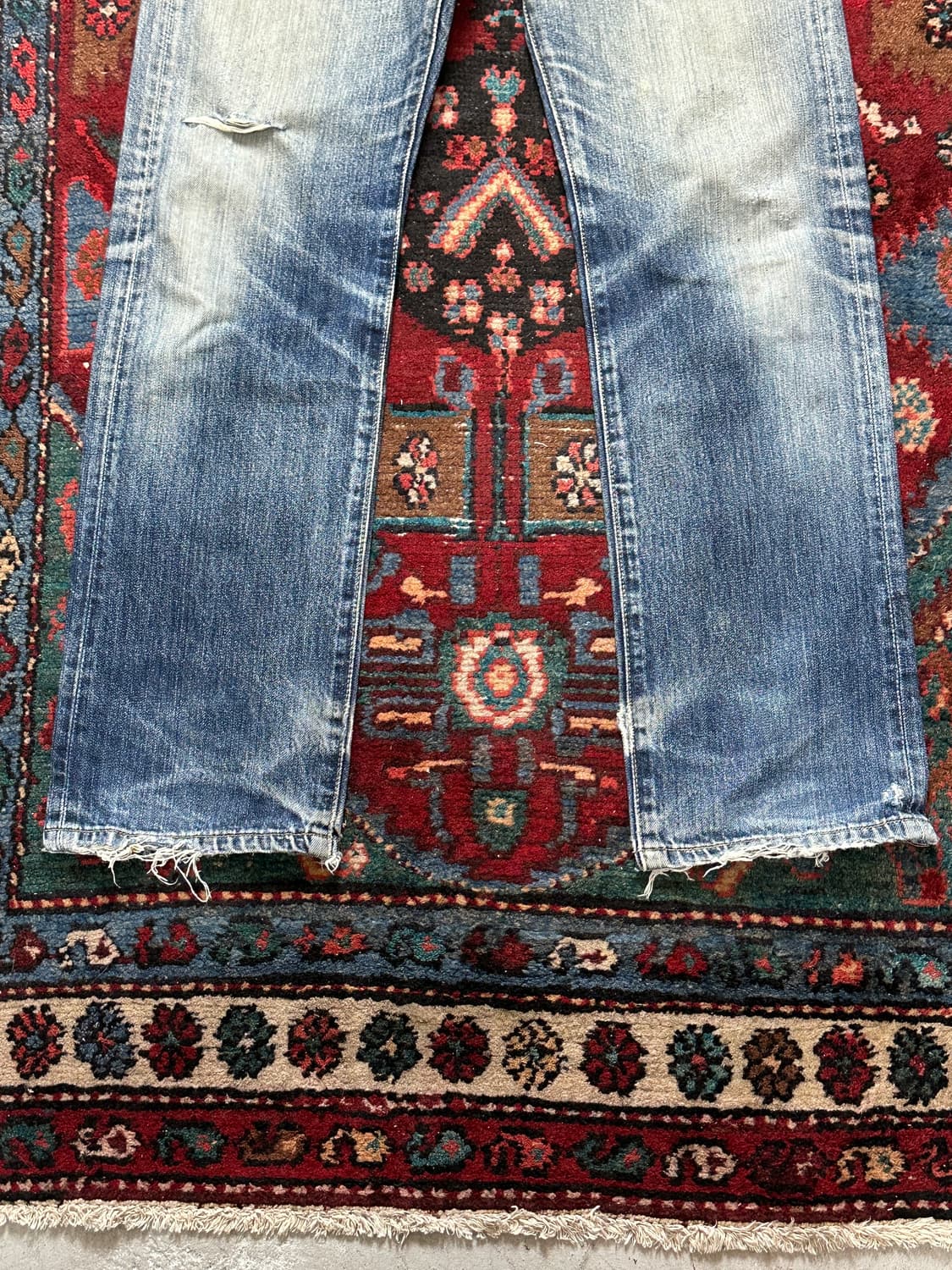 00's 리바이스 501 데님 팬츠 하드 에이징 상품이미지7