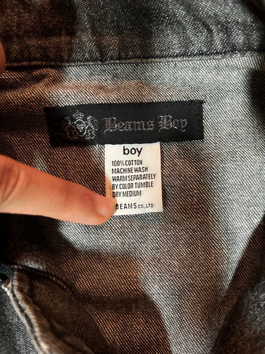 Beams Boy 빔즈보이 빈티지 바이커 데님자켓 상품이미지2
