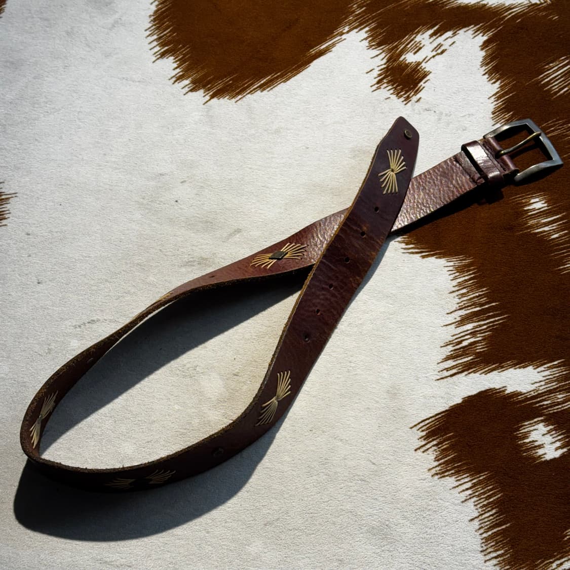 소가죽 웨스턴 벨트 브라운 (OS) 카우레더 상품이미지9