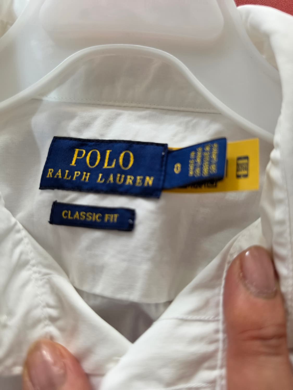 폴로 랄프로렌 클래식핏 화이트 셔츠 0 상품이미지4