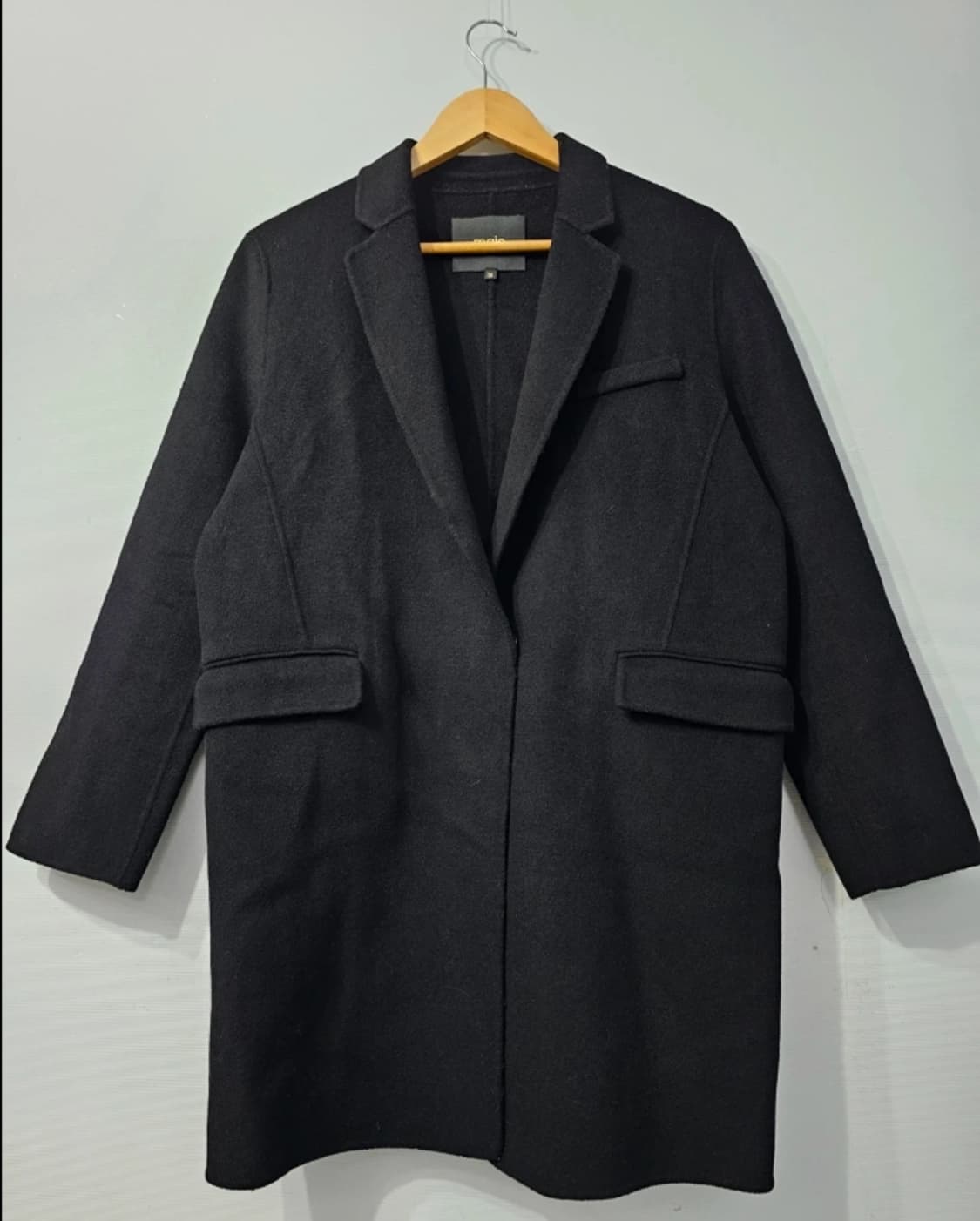 한섬 마쥬 maje 블랙 코트 ~66 상품이미지1