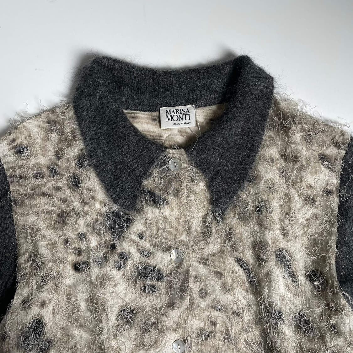 Marisa monti 헤어리 비스코스 키즈모헤어 셔츠 (italy)   상품이미지6