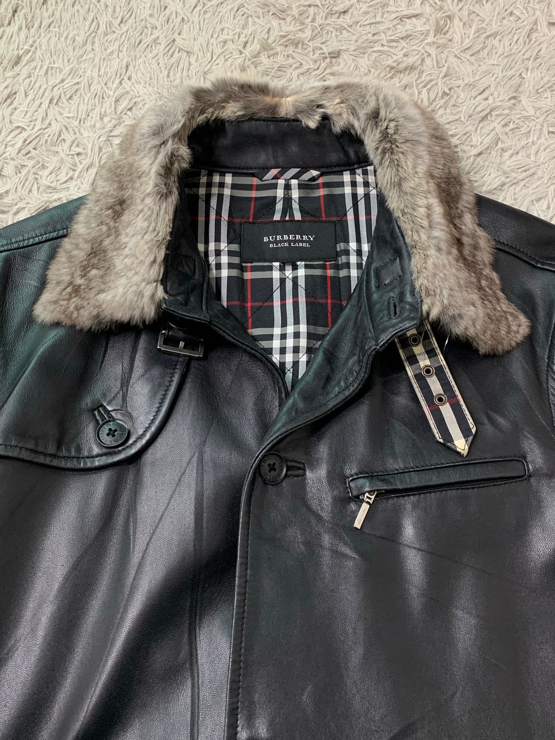 버버리 가죽 자켓 (공용L) 상품이미지5