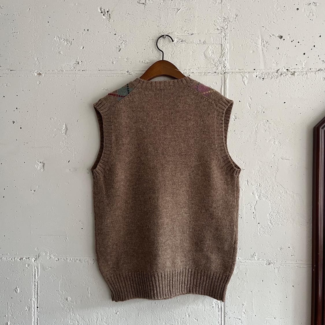 아가일 패턴 니트베스트 상품이미지6