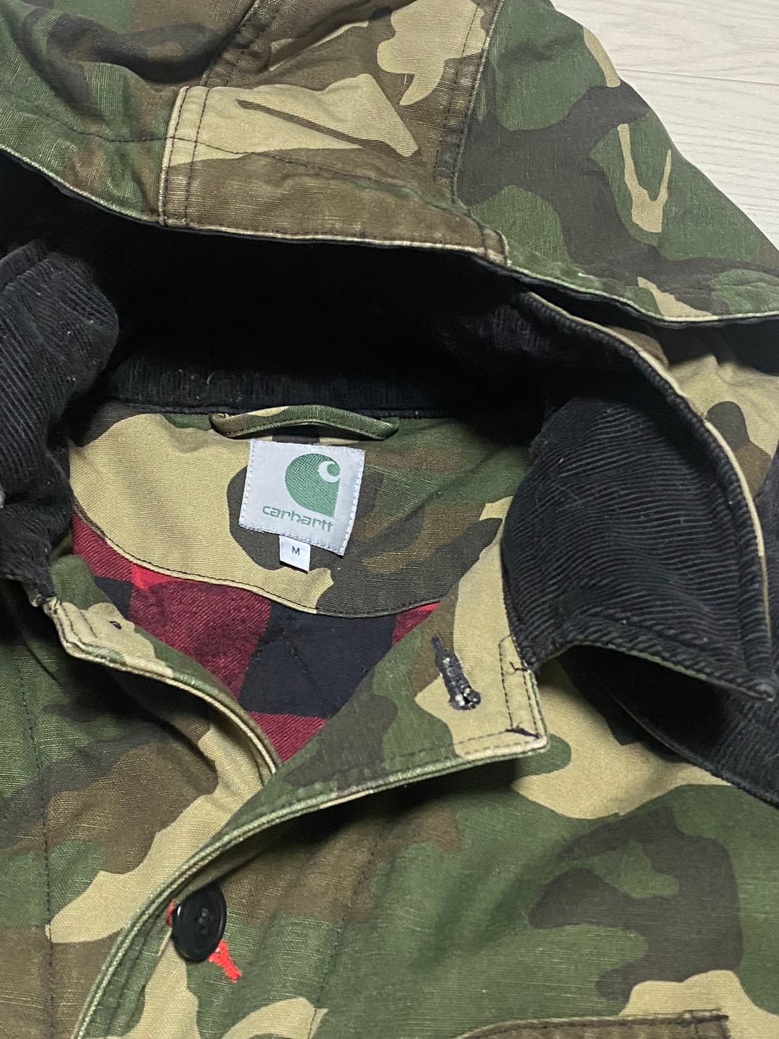 칼하트 카모 스미스 코트 M 상품이미지5