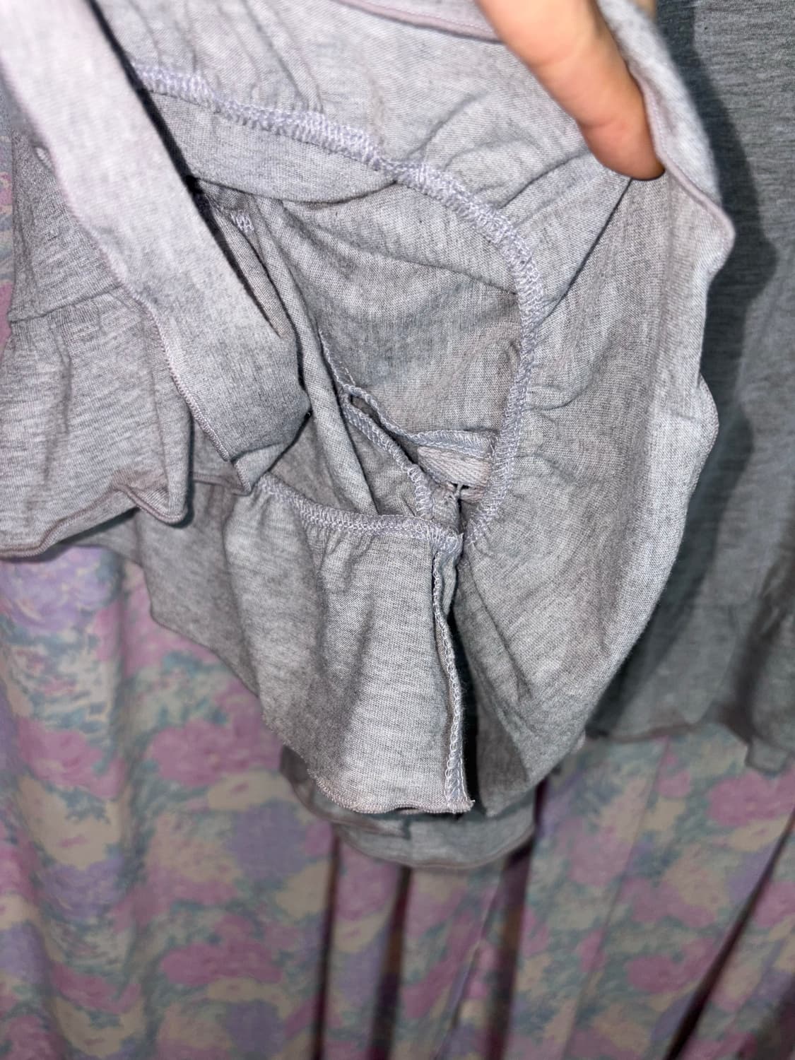 그레이 프릴 카라 케이프 상품이미지8