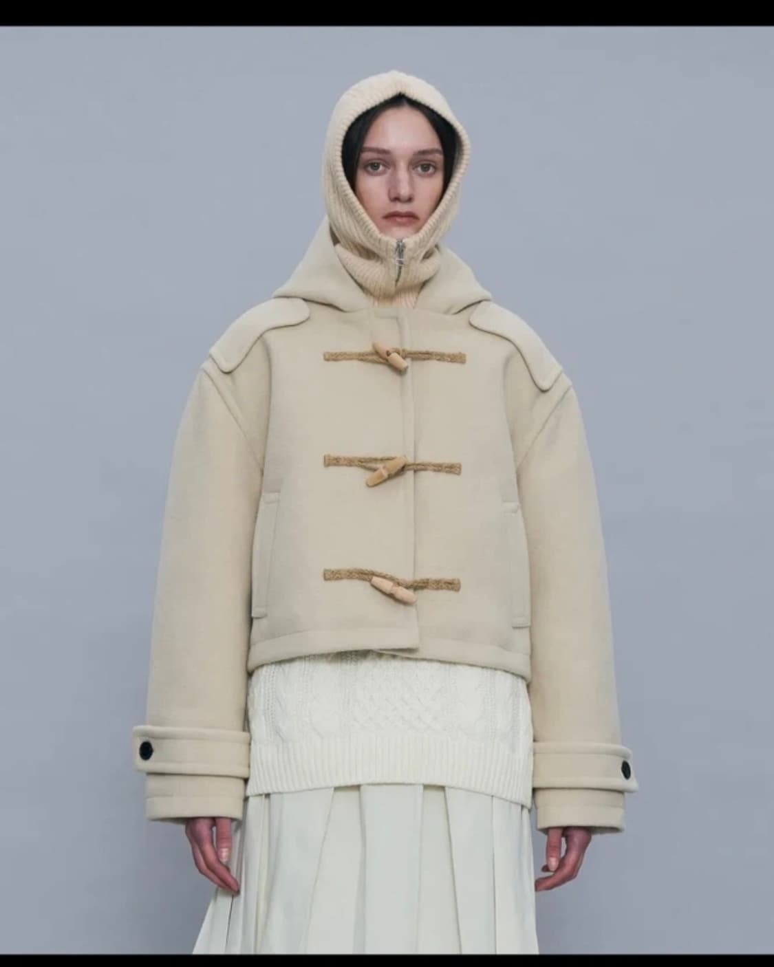 파르티멘토 숏코트 떡볶이코트 베이지 상품이미지1