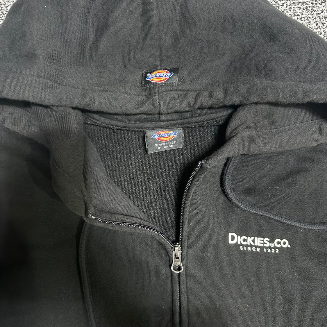 (XL) 디키즈 블랙 후드집업 상품이미지2