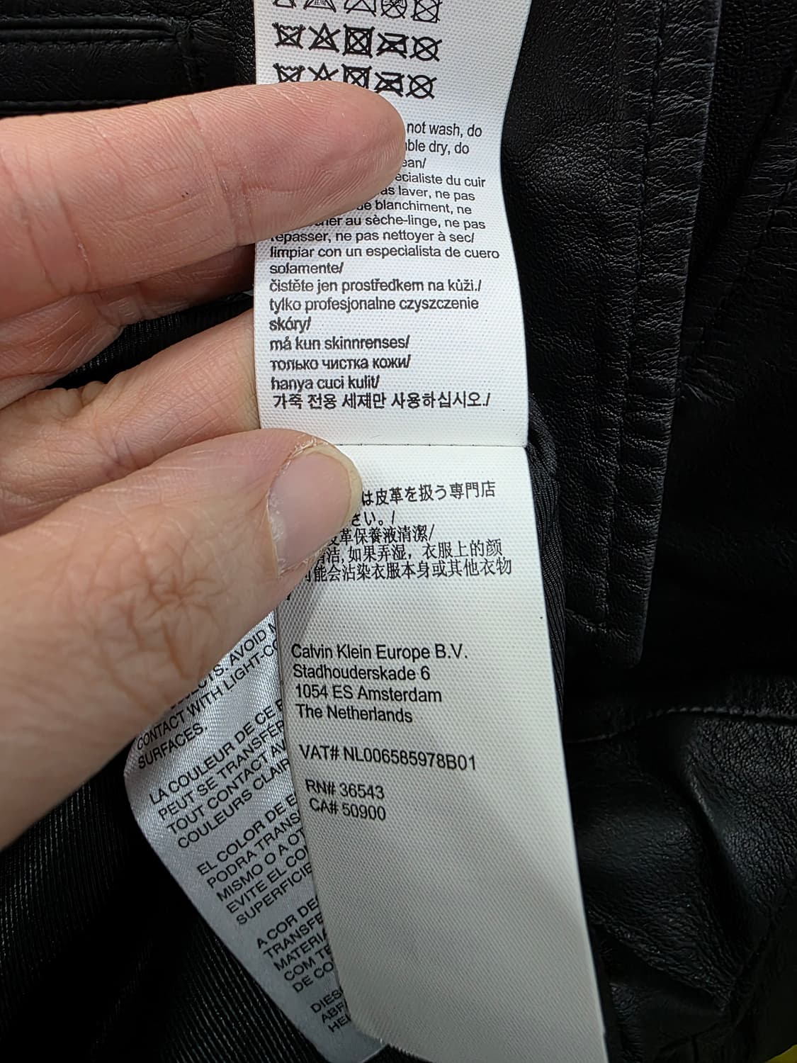 캘빈클라인 진 여성 가죽 라이더 자켓 상품이미지5