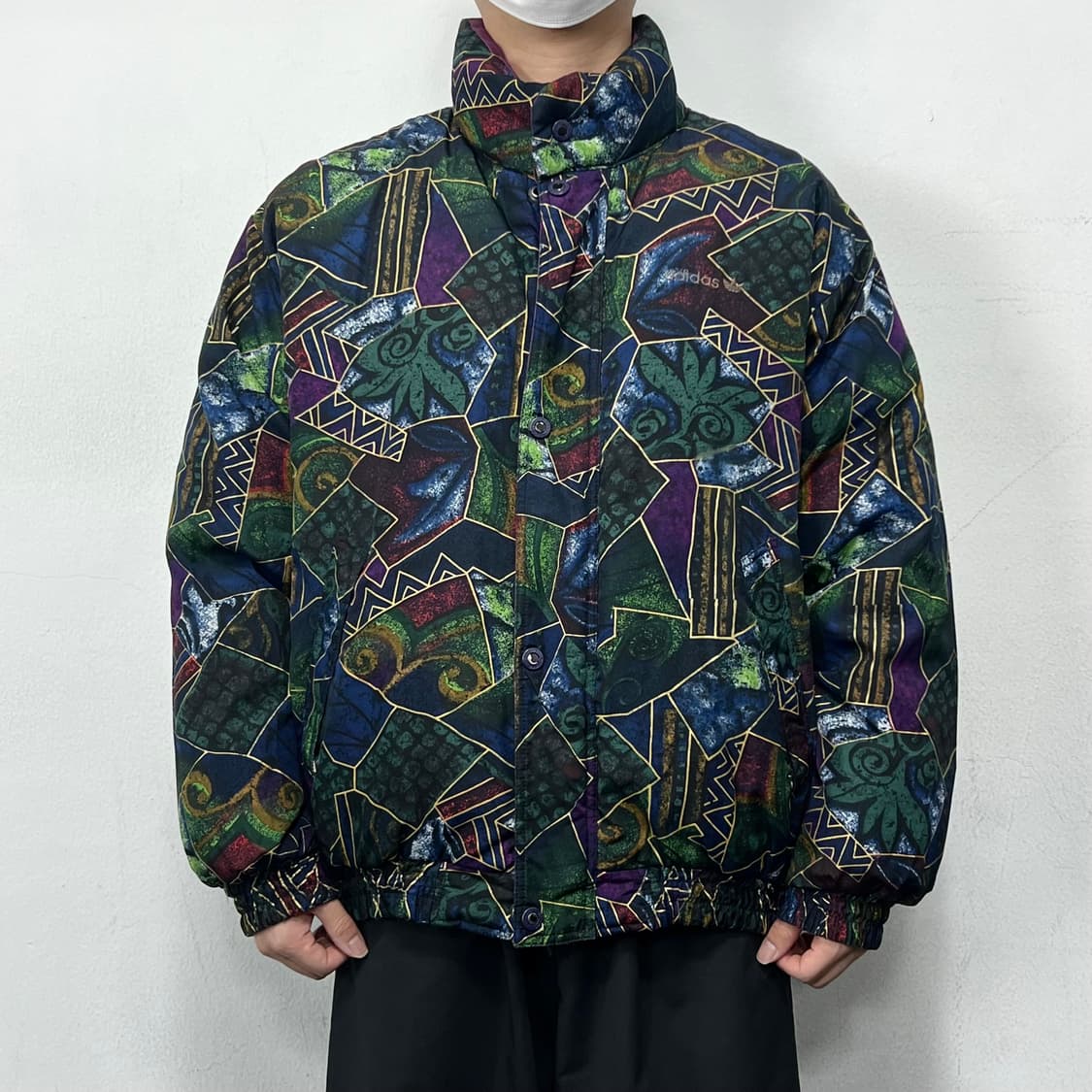 아디다스 90s 패턴 리버시블 덕다운 패딩 자켓 상품이미지5