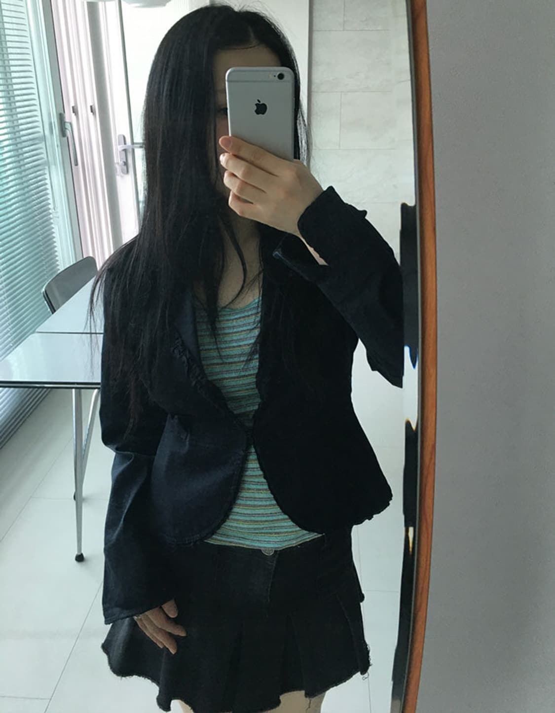 ruffle trim belted jacket 상품이미지4