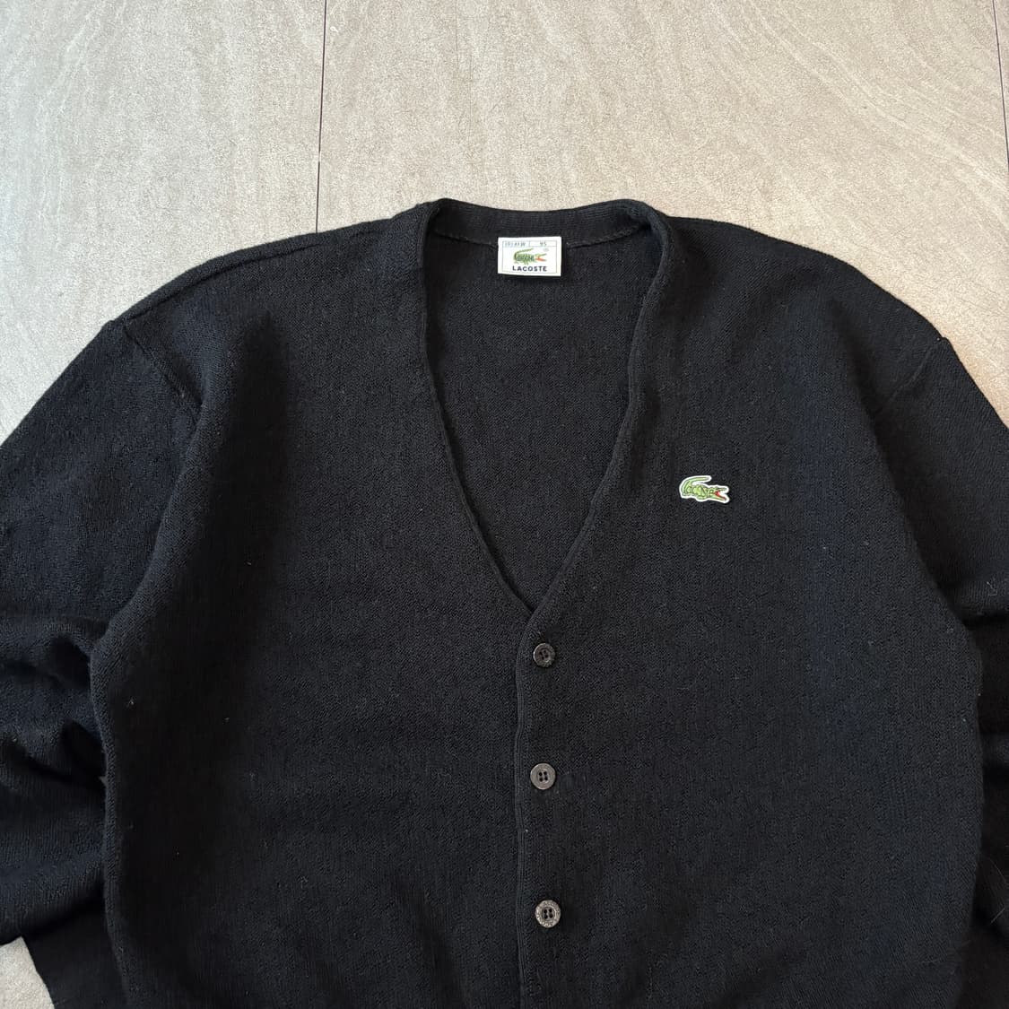라코스테 정품 블랙 울 가디건 자켓 상품이미지3