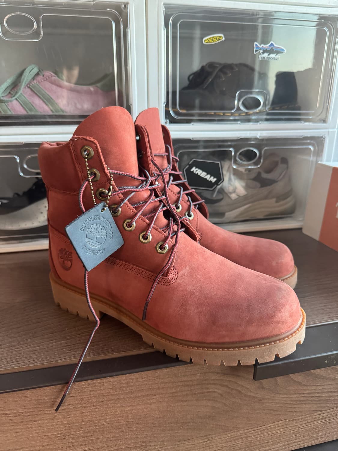 팀버랜드 헤리티지 누벅 다크 레드 260 상품이미지1