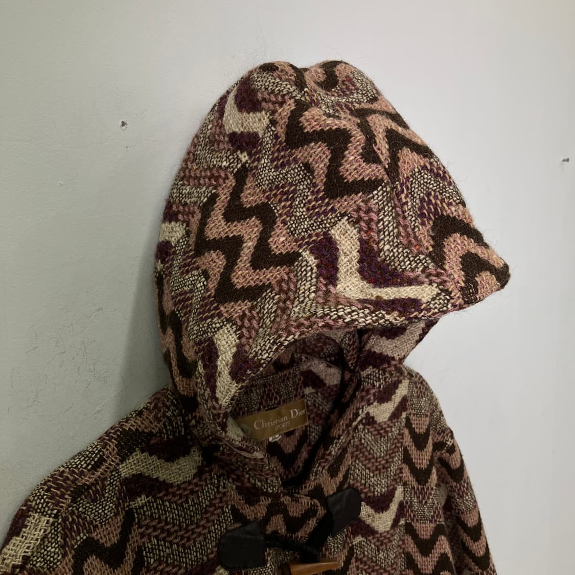 Dior 크리스찬 디올 빈티지 후드 더플 코트 M 상품이미지5