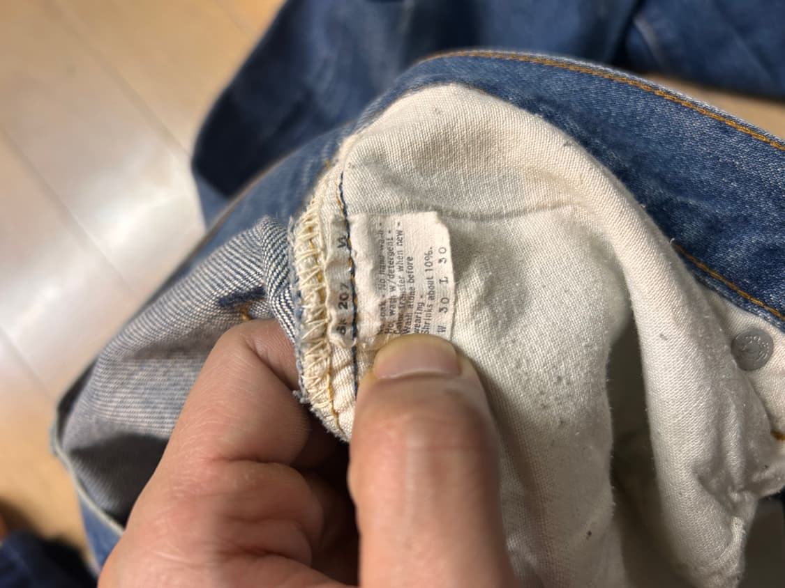 80s미제리바이스501 30/30 66후기 상품이미지5