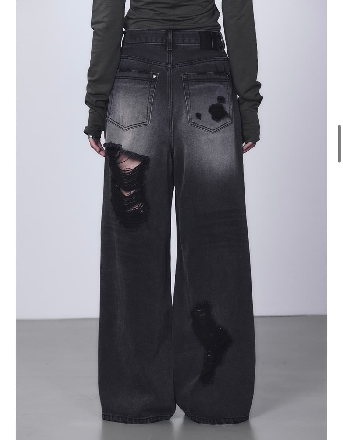 트리밍버드 Scratch Damage Denim Pants  상품이미지2