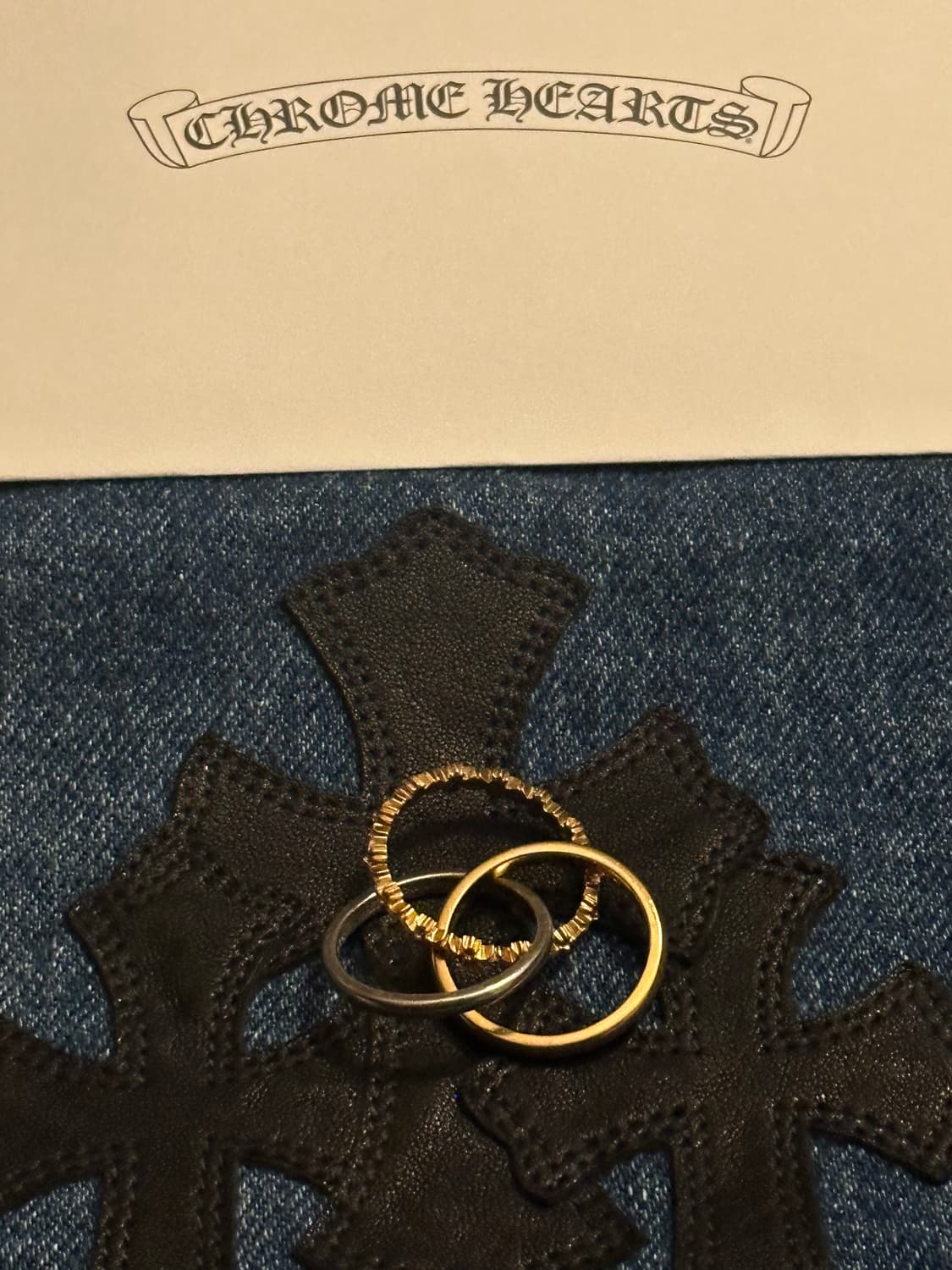 크롬하츠 22k 골드 타이니 트리플 밴드 링 상품이미지3