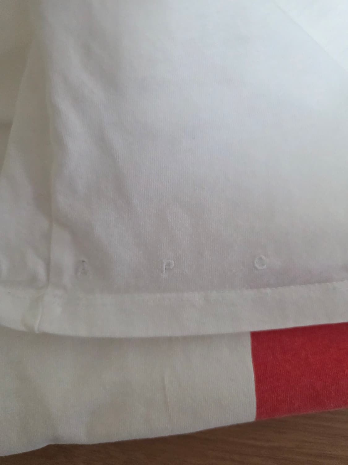 (L)A.P.C. 화이트  로고 반팔 티셔츠 상품이미지3