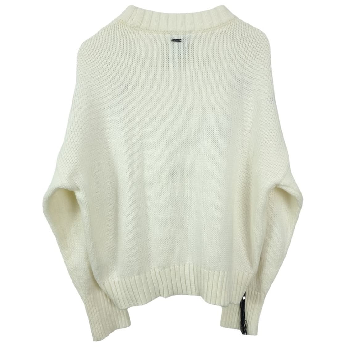 [도나카란뉴욕] 레이스 포인트 오버핏 크루넥 니트 아이보리 M19131 상품이미지3