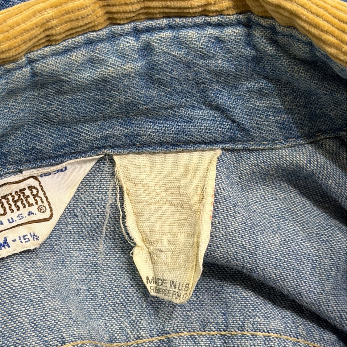 [M] 80s  FIVE BROTHER 데님셔츠 상품이미지7