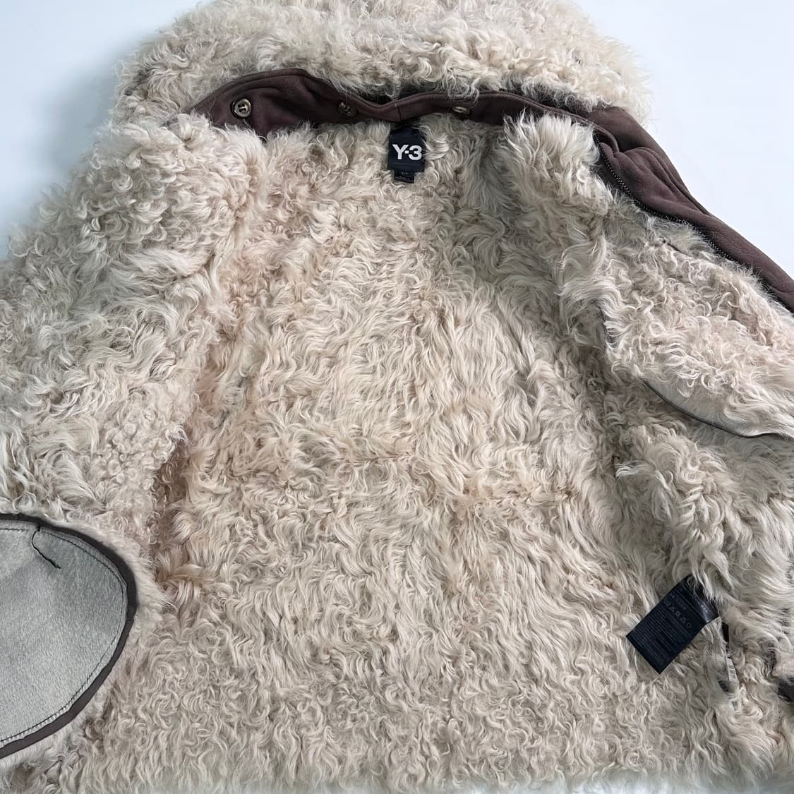 Y-3 브라운 시어링 무통 자켓 상품이미지5