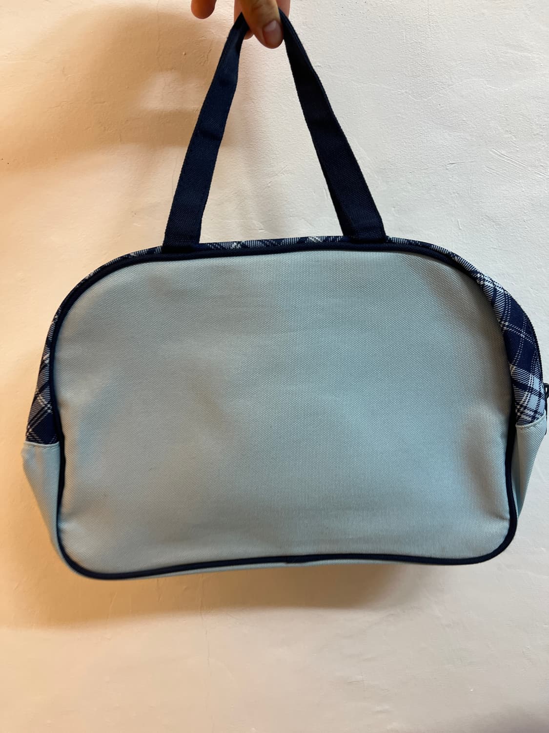 폼포넷 블루 체크리본 핸드백 🌀 상품이미지9