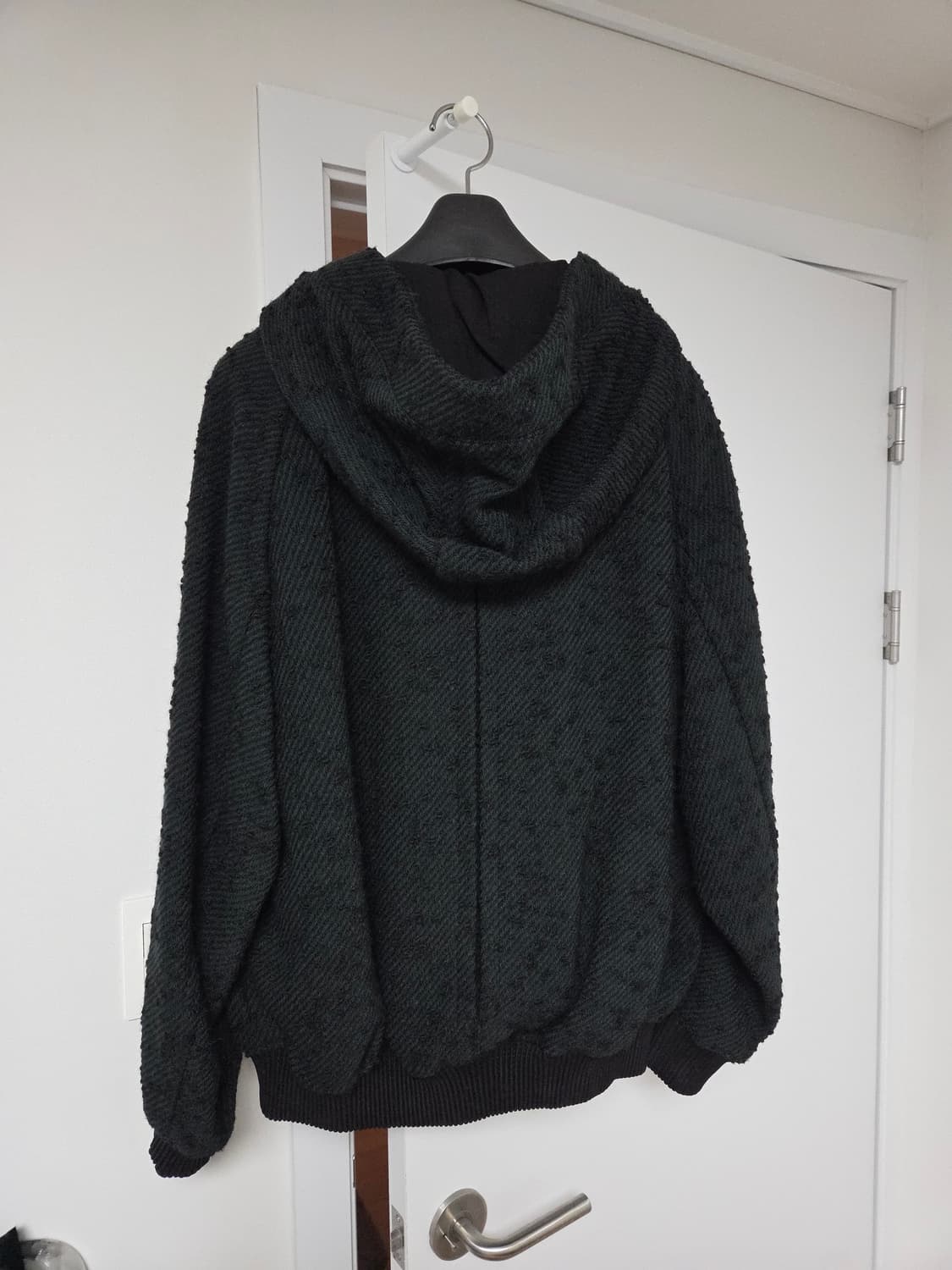 [새상품] 송지오옴므 컬렉션 텍스쳐 후드 숏 봄버자켓 46 상품이미지4