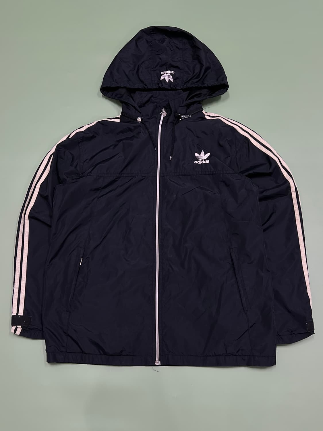 (L) 아디다스 데상트 올드스쿨 백로고 바람막이 상품이미지2