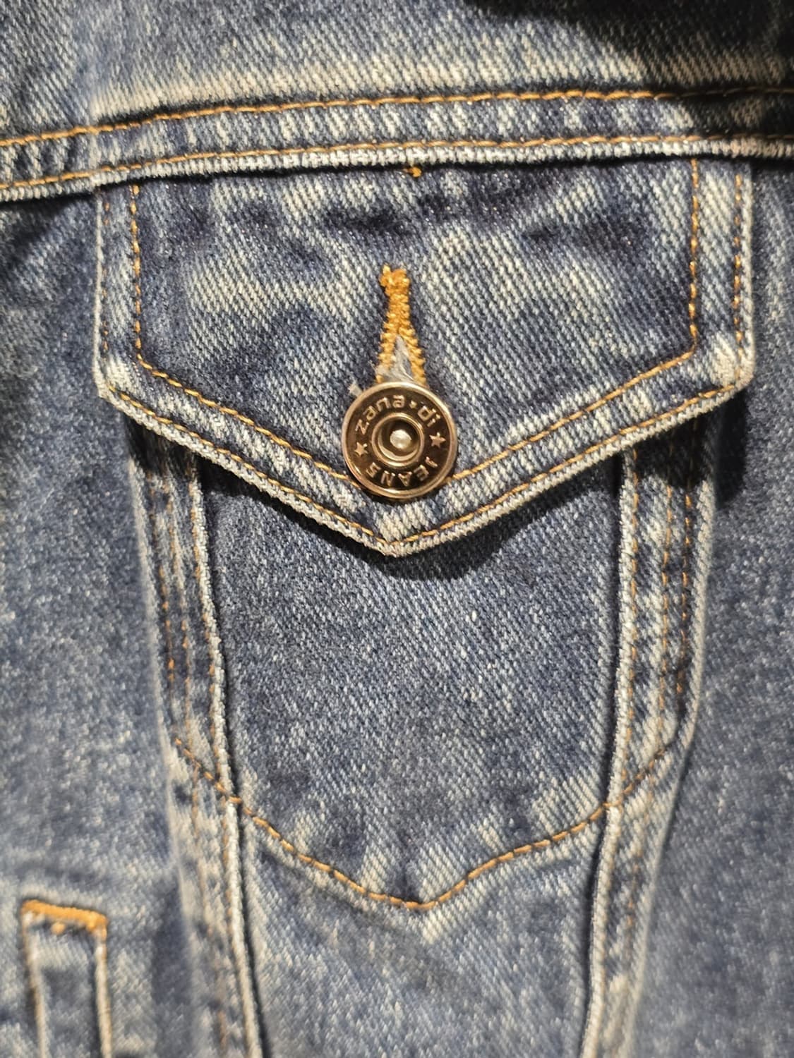 90s Zanadi Faded Blue Denim Jacket 상품이미지2