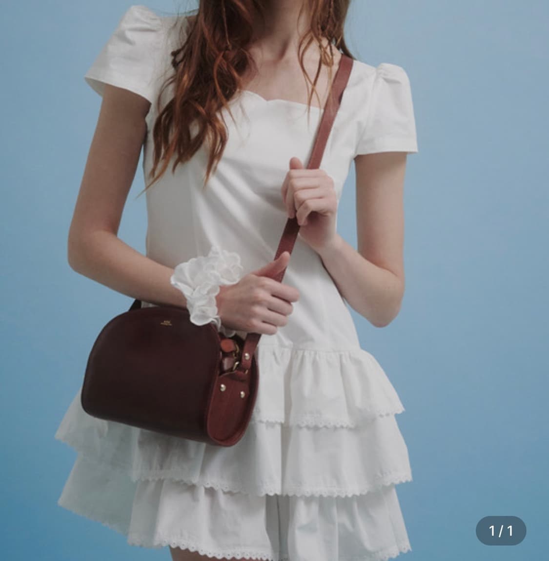 Tiered mini dress 화이트 프릴 원피스 상품이미지2