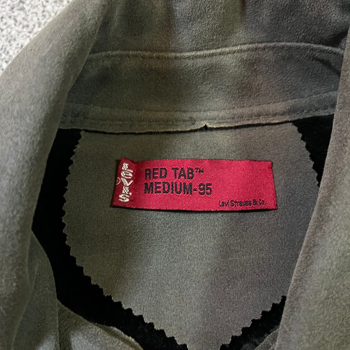 리바이스 레드탭 스웨이드 블루종 자켓 상품이미지4